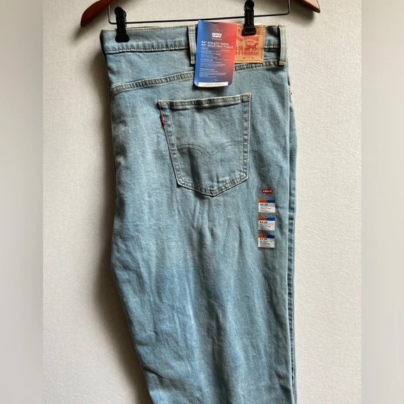 Levi’s 541 Athletic  Taper Stretch Denim Jeans Sz 54 x 32 - Picture 7 of 11